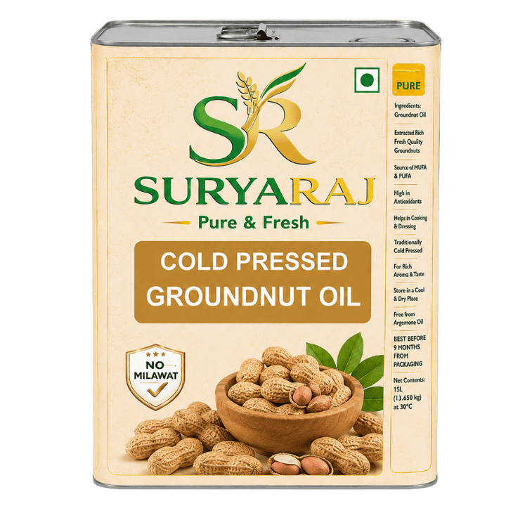 Kachi Ghani Cold Pressed Ground Nut Oil 15LTR